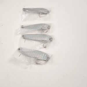 2oz Fishing Spoon Jig Treble Hook Holographic Laser casting crocodile Spoons New